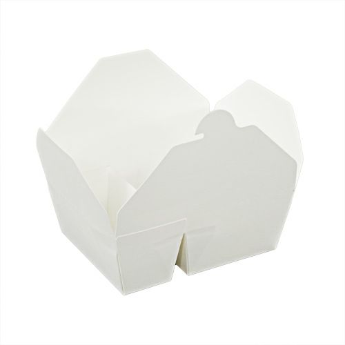 ペーパーランチボックス（仕切付）白