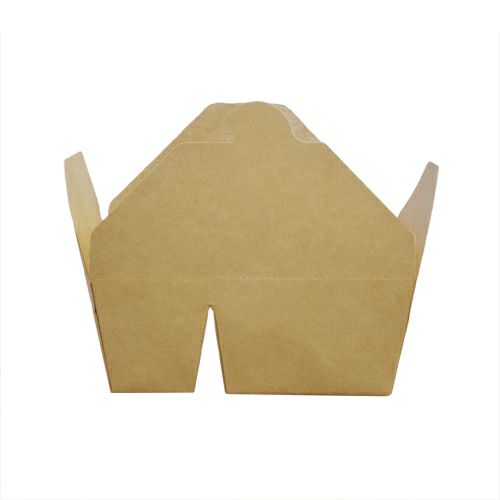 ペーパーランチボックス（仕切付）クラフト