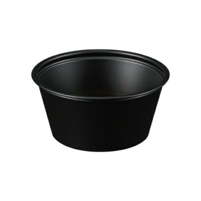 2オンスプラスチックスフレカップ(黒)B200EN 本体