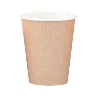 紙コップ12オンス(405ml)<br> DWカップクラフト(90口径)PLAラミ 1000入【02625】