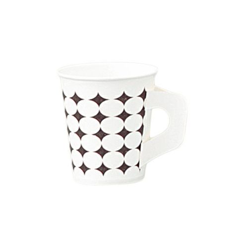 7オンス紙カップ （ブラウンオーバル） 手付　紙コップ 紙カップ