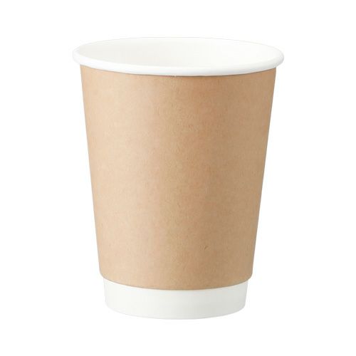 12オンスDWカップ(エンボス無)クラフト【199708】