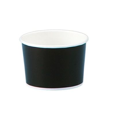 8オンス アイス&スープカップ (ブラック)(PLAラミ)【02616B】