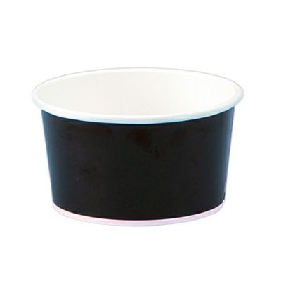 【嵌合フタ別売り】12オンス アイス&スープカップ (ブラック)(PLAラミ) 500入【02617】