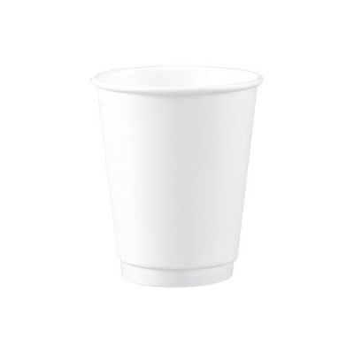 8オンスDWカップ 紙カップ 紙コップ (エンボス無) 白