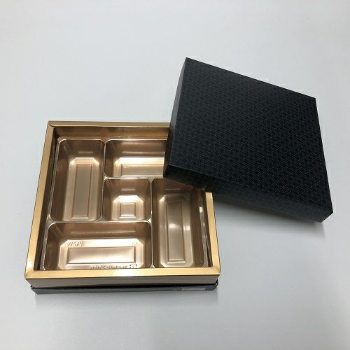 漆黒七宝柄 5個仕切りセット