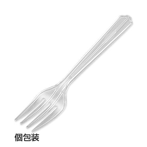 大フォーク(透明)(個包装)