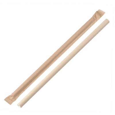 紙ストレートストロー紙完封(ALL KRAFT)φ8x210mm