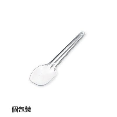 デザートスプーン(透明) 袋入 6000入 【185509】