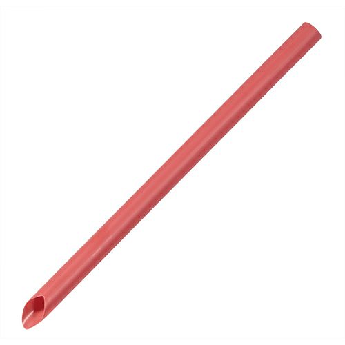 タピオカストロー(赤)斜めカット バラ 12φx210mm