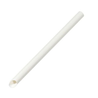 タピオカ用紙ストロー(白)バラ(片先斜めΦ12x180mm) 250入