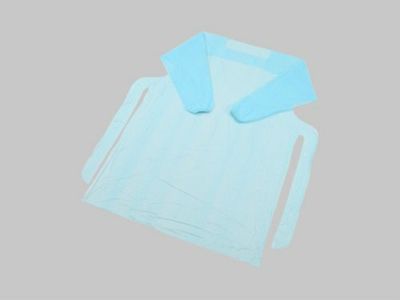 ポリエプロン袖付（ゴム袖タイプ）