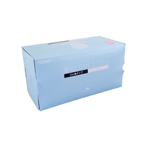 ポリエプロン袖付（ゴム袖タイプ）