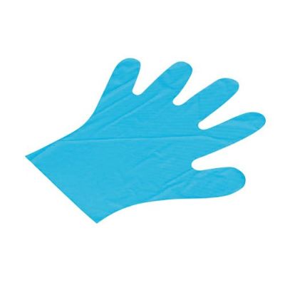 N330 ﾎﾟﾘ手袋 BLUE (S)