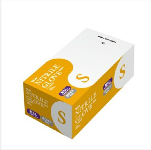 #2039 ニトリル手袋 粉なし 白 Sサイズ