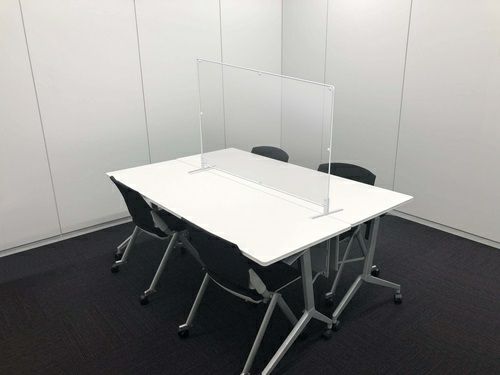 飛沫防止パーテーション オフィスデスクフレームタイプ＿Ｗ900