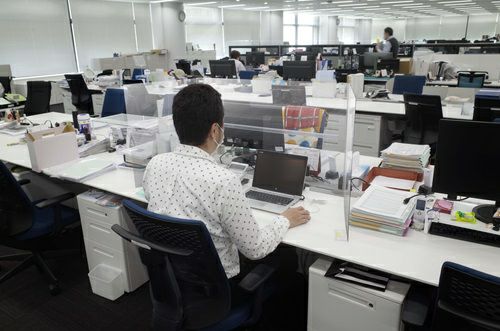 飛沫防止パーテーションデスクタイプ