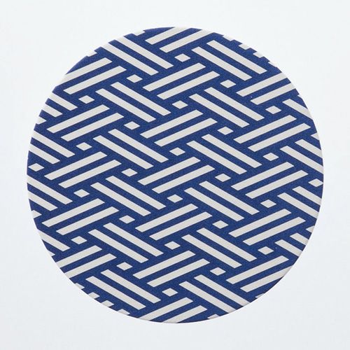 和柄コースター　丸型　三崩し（さんくずし）