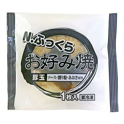 ⑧四国日清）Ｎふっくらお好み焼（豚玉）２００ｇ（（お好み焼180ｇ+ソース20ｇ+削り粉、あおさ））