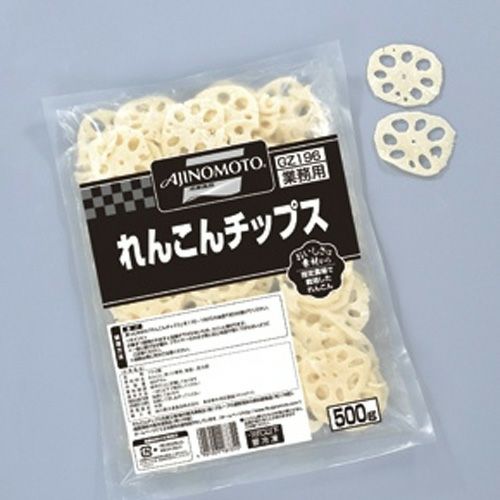 ⑧【新商品】味の素冷凍)れんこんチップス 500g袋