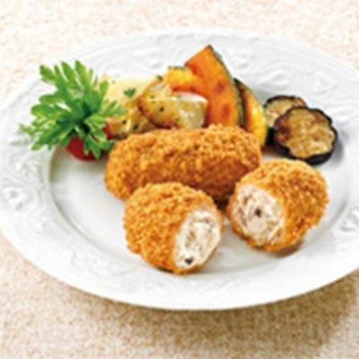 ⑧【秋商材】テーブルマーク）4種きのこのクリームコロッケ（ベーコン入り）70g×10個入(10月～2月)