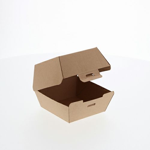 モールドバーガーボックス6インチ (未晒し) TM-B101B 500入 | 食品包材