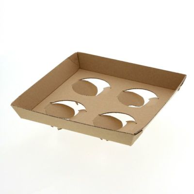 HEIKO カップホルダー Dカップキャリーホルダー 4個用 クラフト 320入