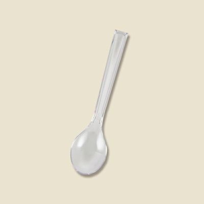 HEIKO プラスチックスプーン 12.3cm バラ 透明  100本×10袋