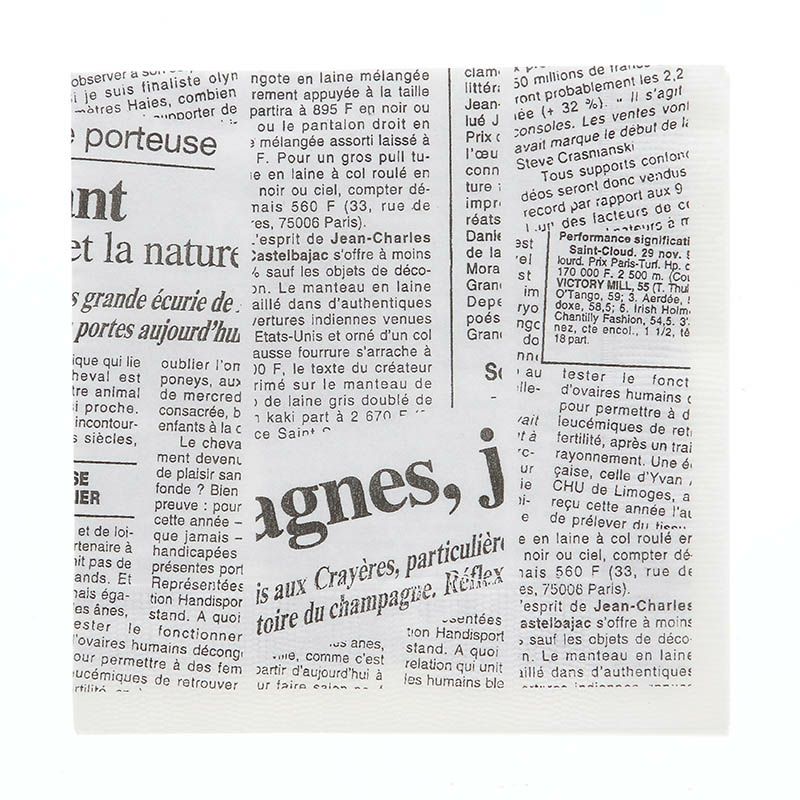 紙ナプキン 柄あり