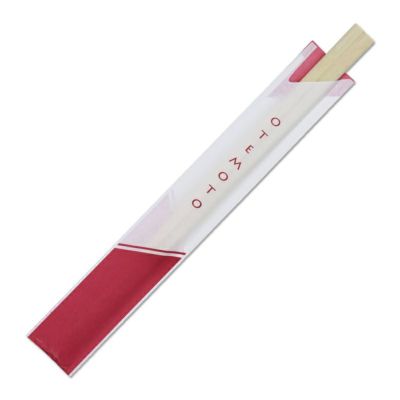 HEIKO 割箸 アスペン元禄箸 茜染 20.3cm 袋入り  100膳×40袋