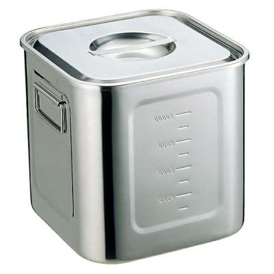 EBM モリブデン 角型キッチンポット 目盛付 30cm | 食品包材｜食材の