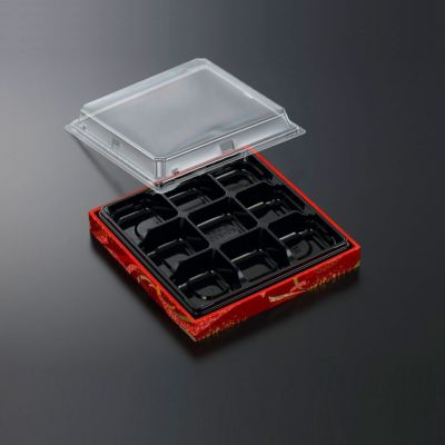 中央化学CWA20-20G 黒-ちぎり(ボ)本体・蓋セット 180入 | 食品包