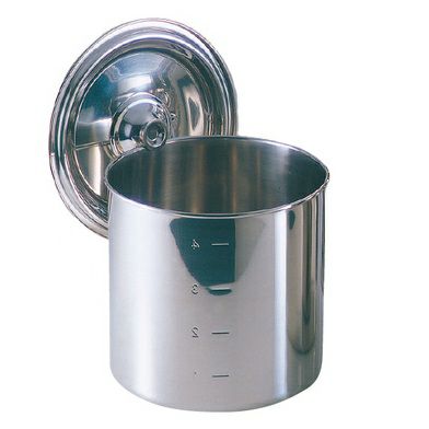 EBM モリブデン キッチンポット/寸胴鍋(目盛付)10cm 手無 | 食品