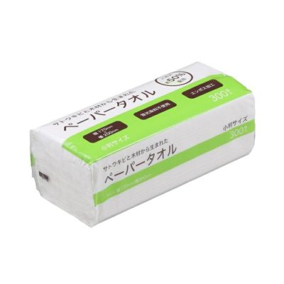 バガス配合ペーパータオル(小判) 300枚 50入