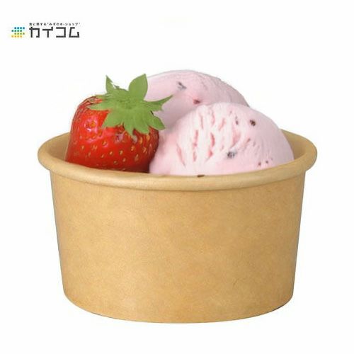 HEIKO 製菓資材 アイスカップ 76口径用 紙蓋 クラフト 1000入 | 食品包