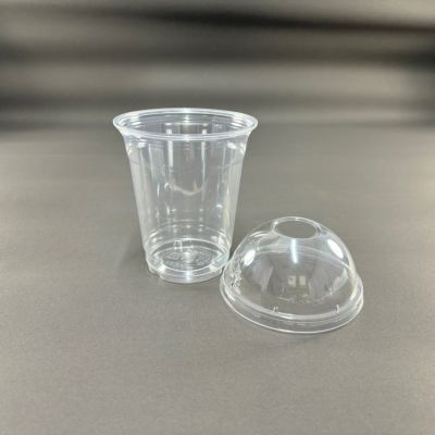 12オンス(410ml) 92口径 PETプラカップ HTB12 穴ありドーム蓋セット 各1000入