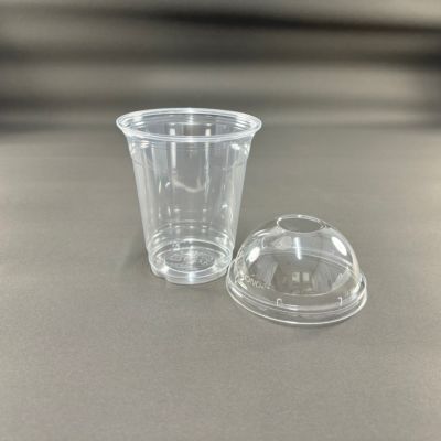 12オンス(410ml) 92口径 PETプラカップ HTB12 穴なしドーム蓋セット 各50入