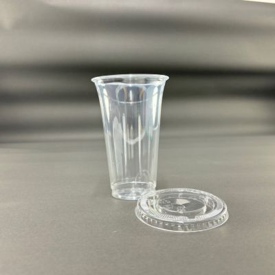 プラスチックカップ HTB300 PETカップ スリム 平蓋セット 各50個