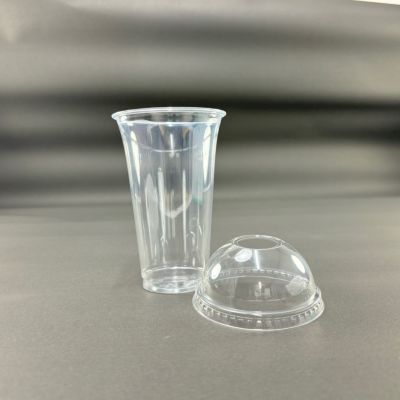 プラスチックカップ HTB300 PETカップ スリム 穴ありドーム蓋セット 各1000個