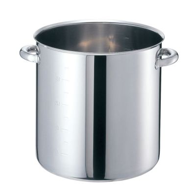 【業務用】モリブデンEBM SUS316 寸胴鍋 39cm 46L EBM モリブデンジⅡ 寸胴鍋(目盛付)21cm 蓋無 | 食品包材｜食材