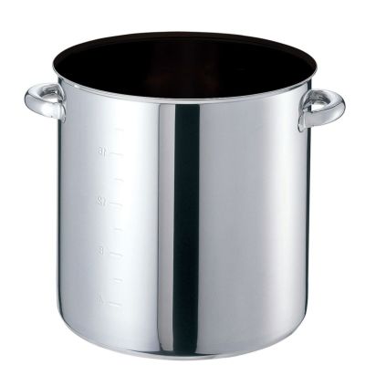 EBM モリブデンジⅡ 半寸胴鍋(目盛付)27cm 蓋無 | 食品包材｜食材の