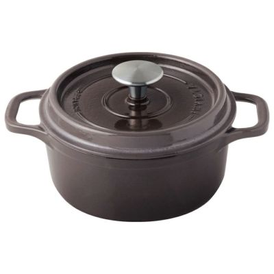 アンヴィクタ キャセロール ラウンド 22cm ルビーレッド | 食品包材