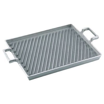 アルミイモノ 角型 斜溝付 ステーキパン 外寸355×240