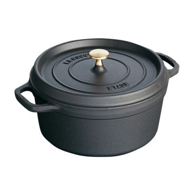 【ラスト在庫・未使用品】ストウブ ピコ・ココットラウンド 22cm ブラック STAUB(ストウブ) ピコ・ココット ラウンド 20cm (ブラック