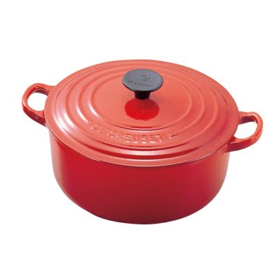ル･クルーゼ トラディション ココットロンド 20cm 2501-20-06 チェリーレッド