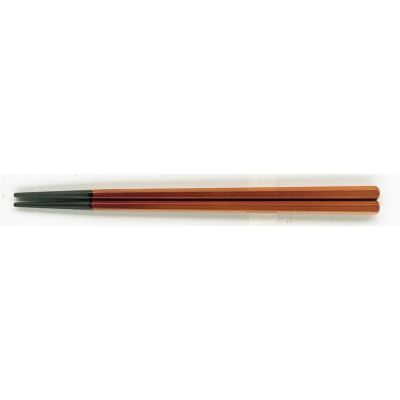 【食洗機対応】ＧーＰＥＴ　23cm　チェック六角箸　春慶　90043666