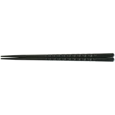 【食洗機対応】ＳＰＳ24cm亀甲箸　黒（塗装なし）　90023153