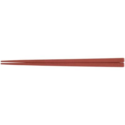 【食洗機対応】ＳＰＳ21cm面取角箸　茶（塗装なし）　90023128
