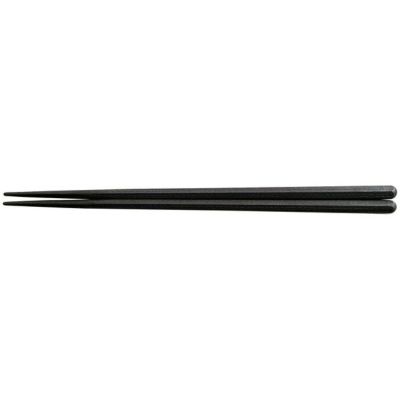 【食洗機対応】ＳＰＳ19.5cm新六角木目箸　黒（塗装なし）　90022861