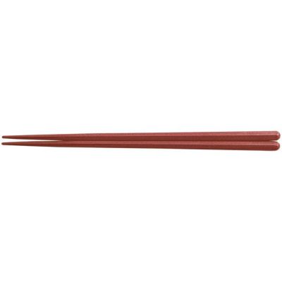 【食洗機対応】ＳＰＳ19.5cm新六角木目箸　茶（塗装なし）　90022862